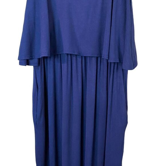 Sweet Lovely By Jen Navy Maxi Dress Size Medium - Picture 4 of 15